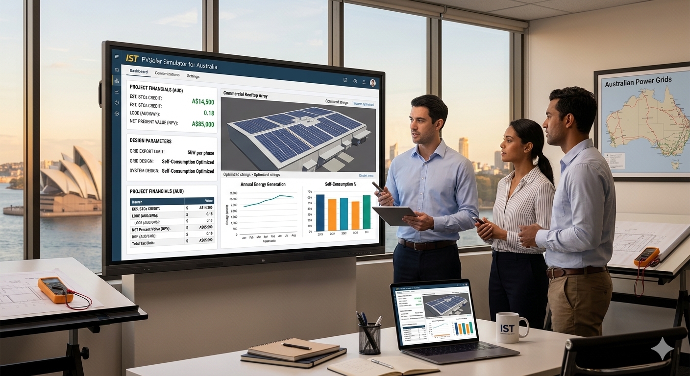 Solar Simulator for Australia - Design in AUD