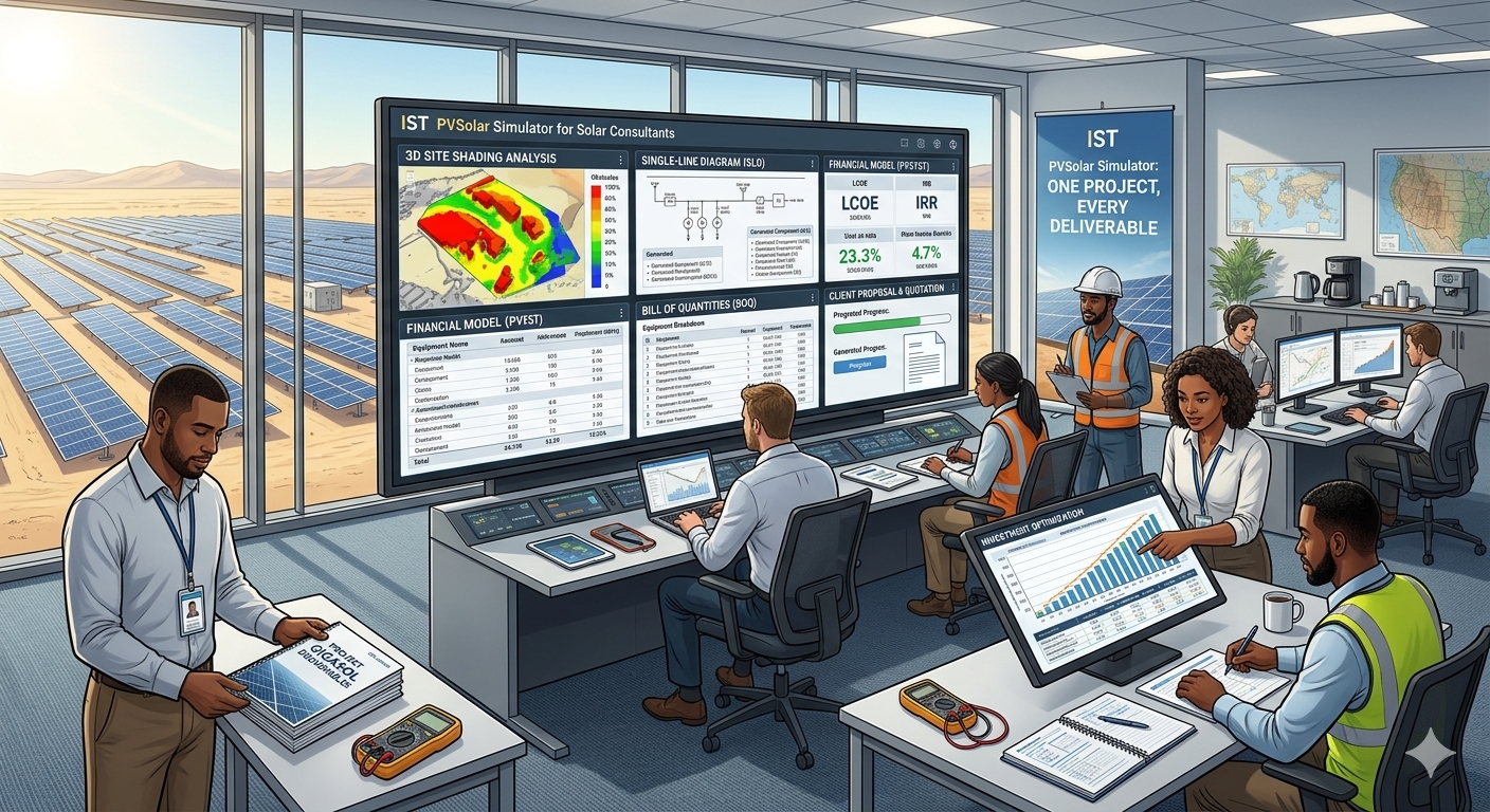 IST PVSolar Simulator for Solar Consultants