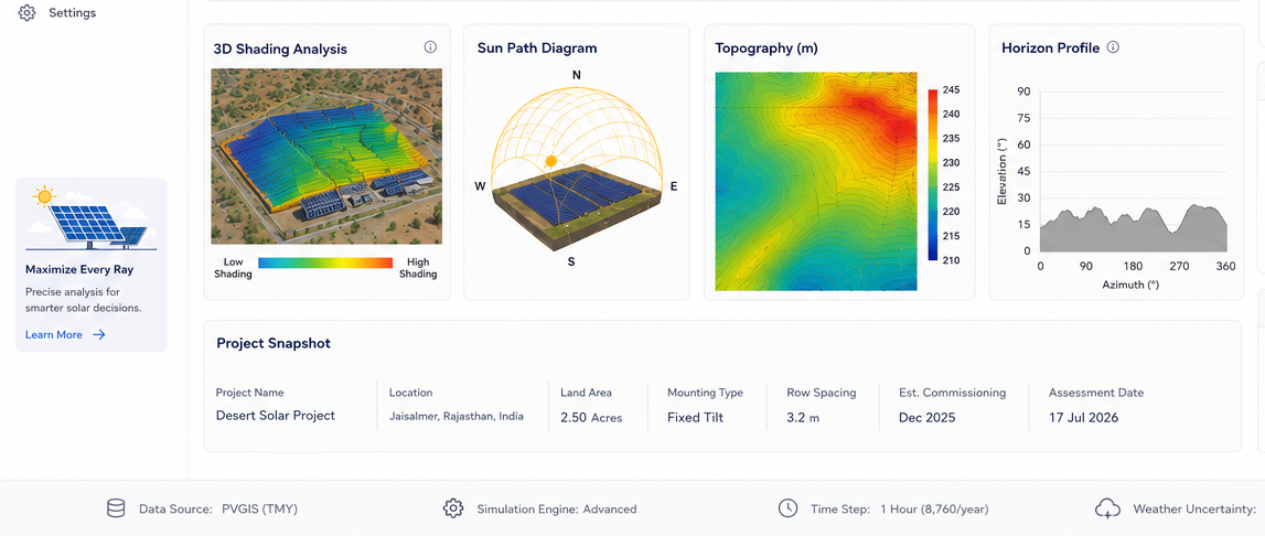 solar site assessment tool