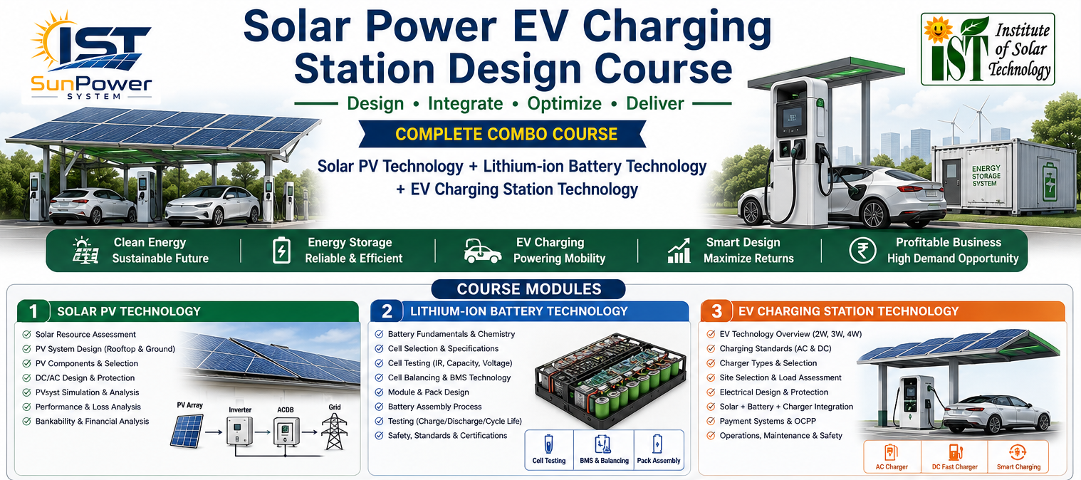 Solar Power EV Charging Station Design Course